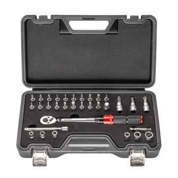 George Tools torque wrench set 32 piece 1/4" - 5 to 25 Nm