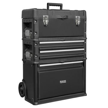 George Tools rolling tool box trolley 3-piece black