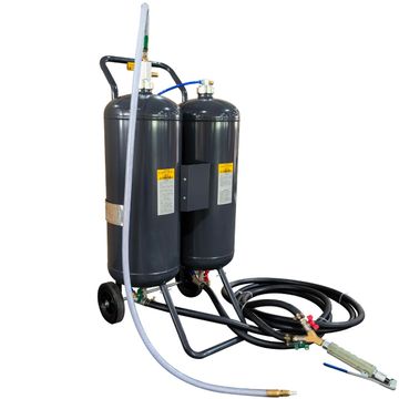 George Tools dual portable sandblaster 2 x 26 L