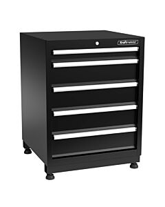Kraftmeister Pro tool cabinet 5 drawers black
