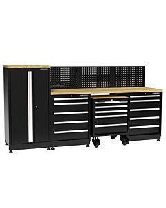 Kraftmeister Pro garage storage system Wagga Wagga oak black