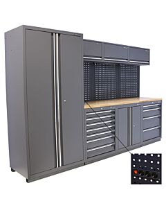 Kraftmeister Premium garage storage system Regina oak grey