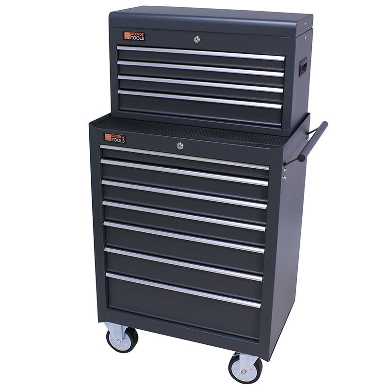 Tool Chest 11 Drawers Anthracite, Stanley Garage Cabinets Uk