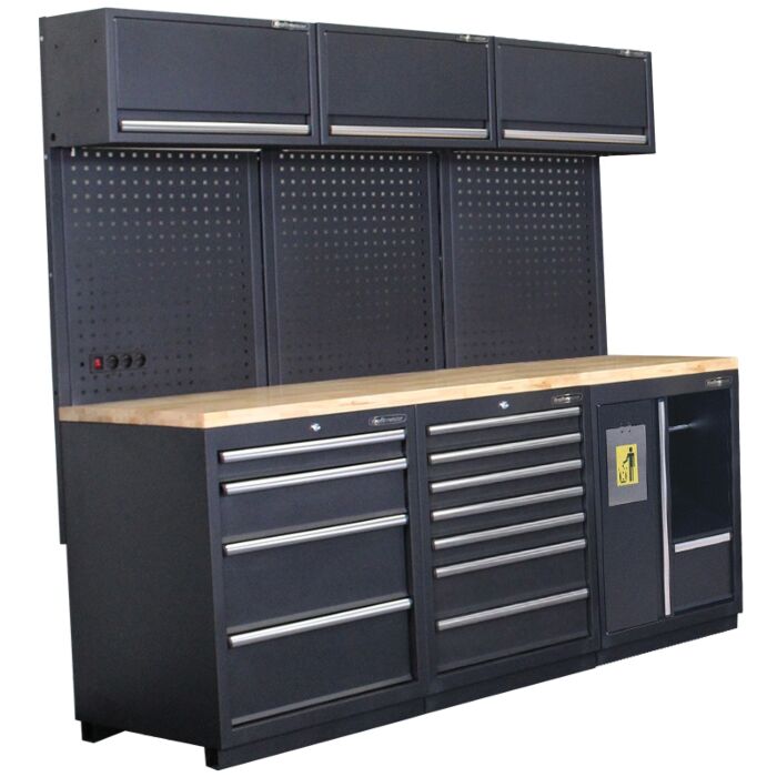 Kraftmeister Pro garage storage system Alice Springs oak black