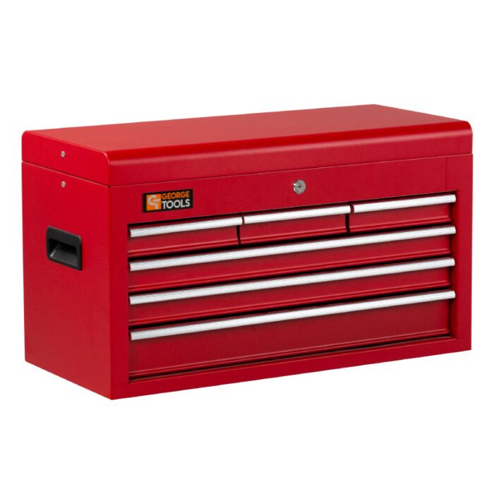 George Tools tool chest 6 drawers red