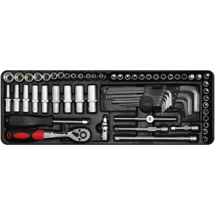 George Tools tool drawer insert 0. Ratchet and socket set - 61 pieces