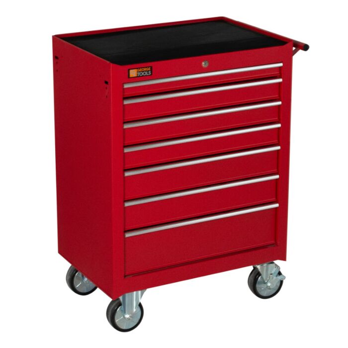 George Tools roller cabinet 7 drawers red