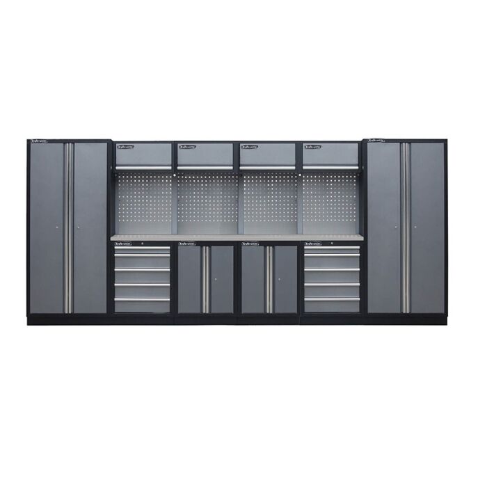 Kraftmeister Standard garage storage system Texas stainless steel grey