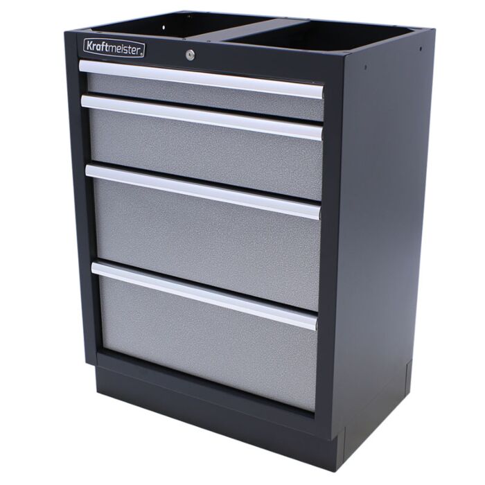 Kraftmeister Standard tool cabinet 4 drawers grey