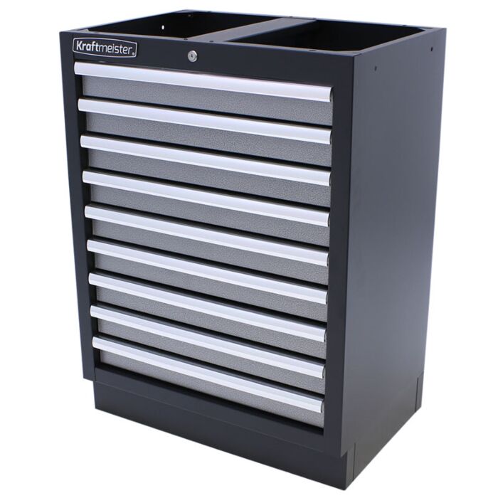 Kraftmeister Standard tool cabinet 9 drawers grey