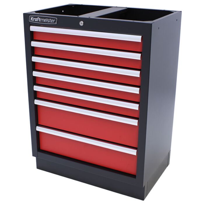 Kraftmeister Standard tool cabinet 7 drawers red