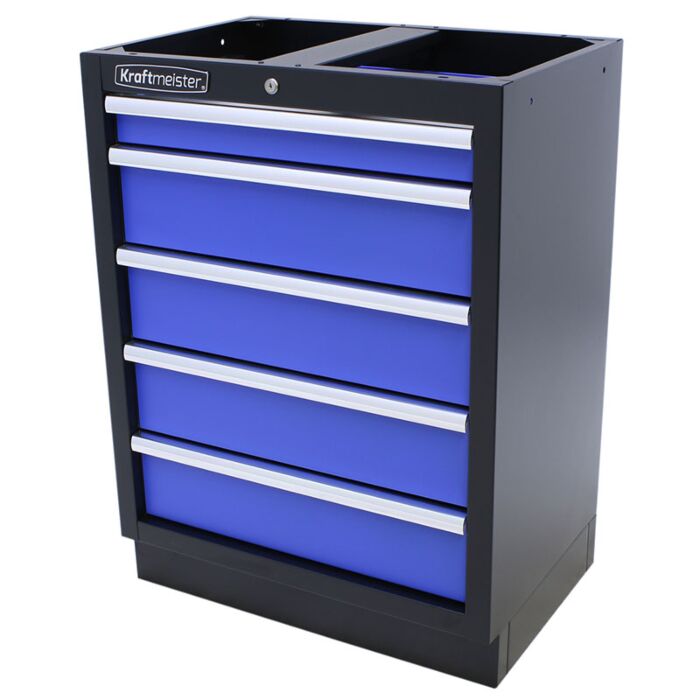 Kraftmeister Standard tool cabinet 5 drawers blue