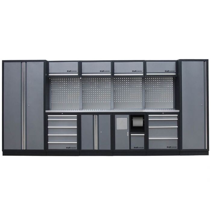Kraftmeister Standard garage storage system Utah stainless steel grey