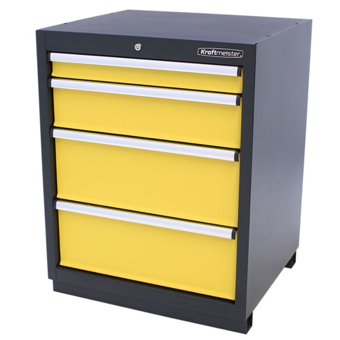 Kraftmeister Premium tool cabinet 4 drawers yellow