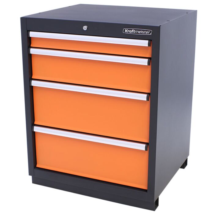 Kraftmeister Premium tool cabinet 4 drawers orange