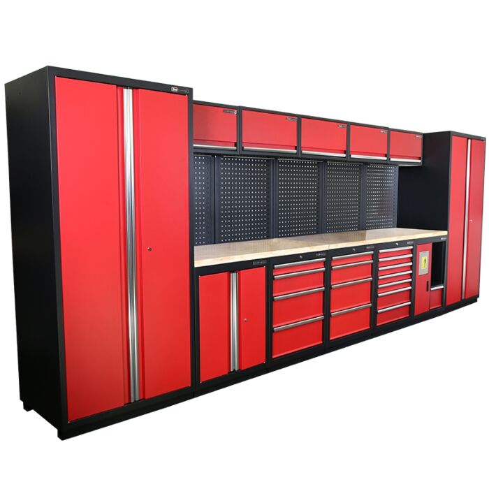 Kraftmeister Premium garage storage system Montreal oak red