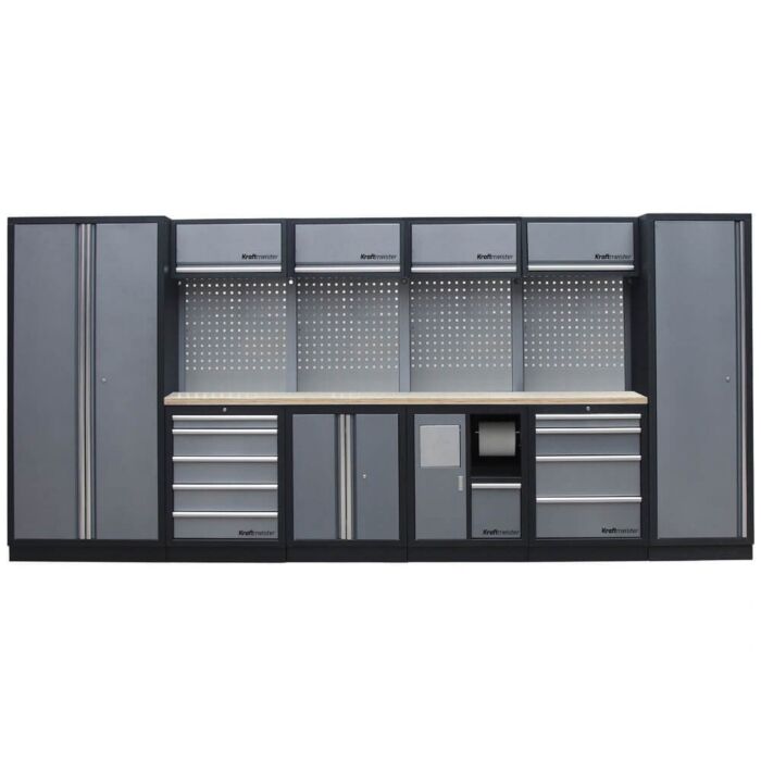 Kraftmeister Standard garage storage system Utah plywood grey