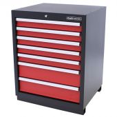 Kraftmeister tool cabinet with 7 drawers Premium red