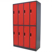 Kraftmeister locker 8 doors red/anthracite