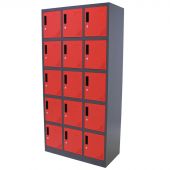 Kraftmeister locker 15 doors red/anthracite