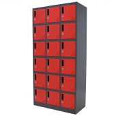 Kraftmeister locker 18 doors red/anthracite