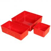 Kraftmeister plastic bins, red