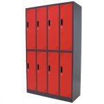 Kraftmeister locker 8 doors red/anthracite