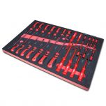 Kraftmeister Foam Inlay 5. Screwdriver set with slotted, phillips, insulated and precision screwdrivers, 27 pcs