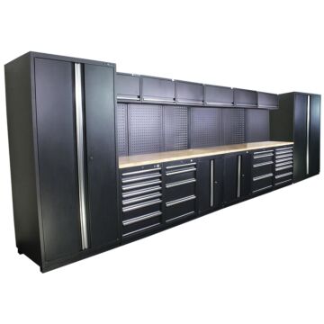 Kraftmeister Pro garage storage system Cairns oak black