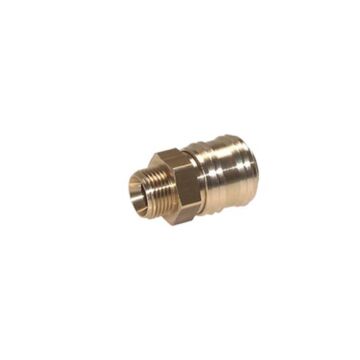 George Tools quick coupling Euro 1/4 external thread brass