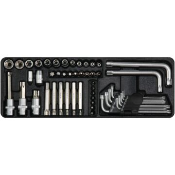 George Tools tool drawer insert 3. Internal and external Torx socket set - 52 pieces