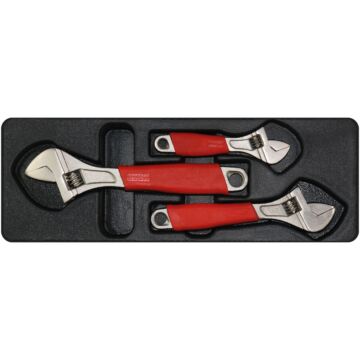 George Tools tool drawer insert 16. Adjustable wrench set - 3 pieces