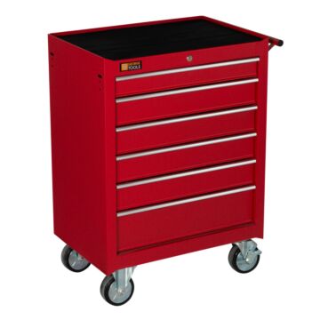 George Tools roller cabinet 6 drawers red