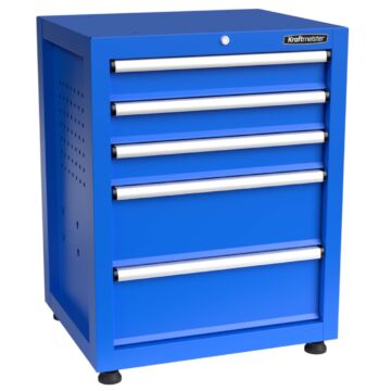 Kraftmeister Premium workbench tool cabinet 5 drawers blue