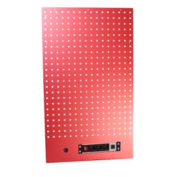 Kraftmeister Standard tool panel with outlet red
