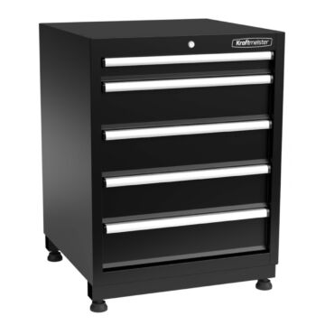 Kraftmeister Pro tool cabinet 5 drawers black