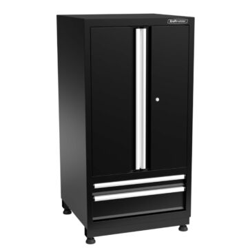 Kraftmeister Pro high cabinet half-height 2 doors 2 drawers black