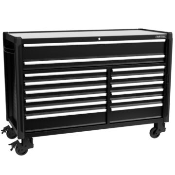 Kraftmeister Pro roller cabinet XL 14 drawers black