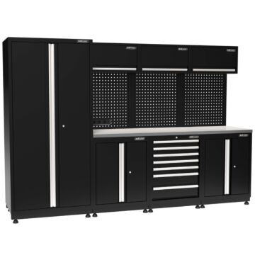 Kraftmeister Pro garage storage system Darwin stainless steel black