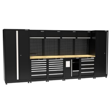 Kraftmeister Pro garage storage system Newcastle oak black