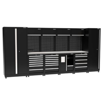 Kraftmeister Pro garage storage system Newcastle stainless steel black