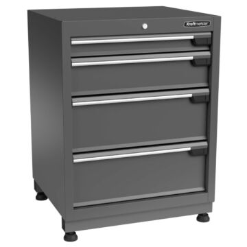Kraftmeister Premium tool cabinet 4 drawers grey