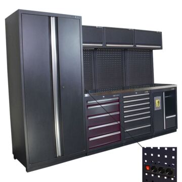 Kraftmeister Pro garage storage system Bendigo stainless steel black