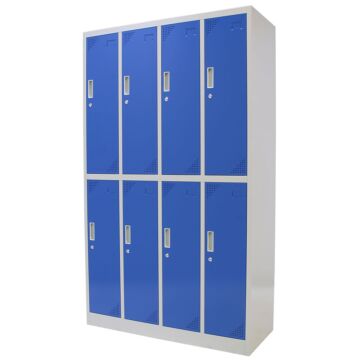 Kraftmeister locker cabinet 8 doors blue