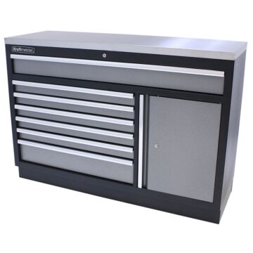Kraftmeister Standard tool cabinet XL stainless steel grey