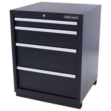 Kraftmeister Pro tool cabinet 4 drawers black