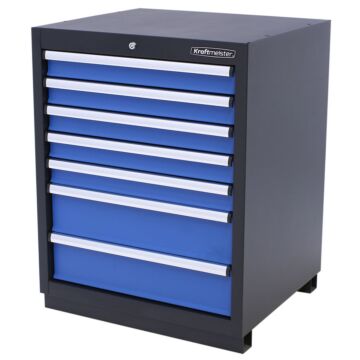 Kraftmeister Premium tool cabinet 7 drawers blue