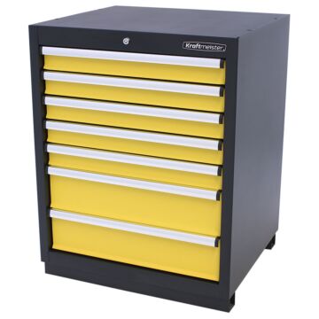 Kraftmeister Premium tool cabinet 7 drawers yellow