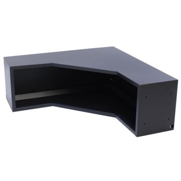 Kraftmeister Premium corner wall cabinet with LED black