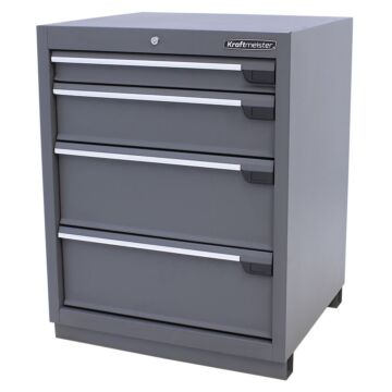 Kraftmeister Premium tool cabinet 4 drawers grey